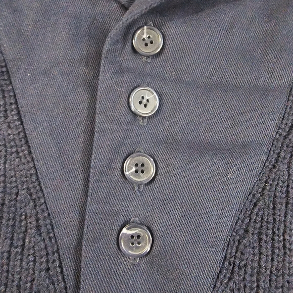 Chunky cozy oversized grandpa sweater quarter button up National Geographic - Picture 9 of 14